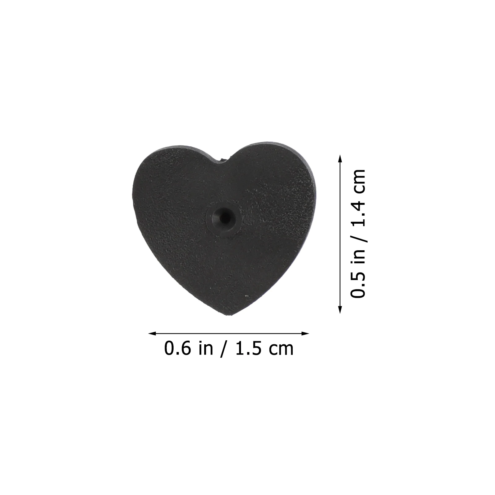 

100 pcs Heart shaped Brooch Clutch Back Pin Badge Keepers Black Replacement for DIY Lapel Pins Tie Tacks Jewelry Accessories