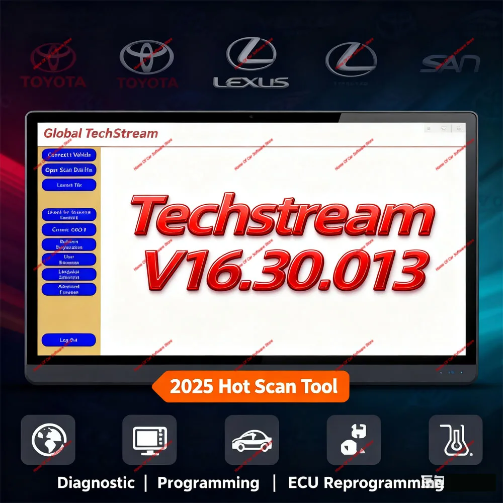 

Techstream V16.30.013 2025 Hot Scan Tool for Toyota Lexus Scion Diagnostic Customer Settings Programming ECM ECU Reprogramming