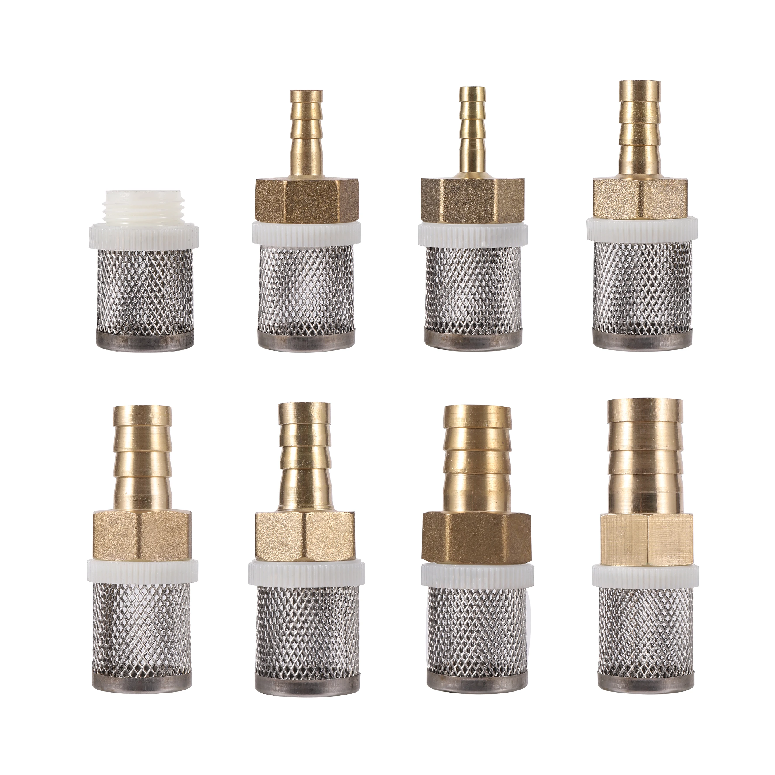 6-19mm Edelstahl-Netzfilter Gartenbewässerungspumpen-Schutzschlauchfilter Wasserreinigungsnetz Messingfilter