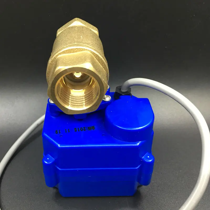 Motorized Dc12v 5 Wires(cr05) With Signal Feedback Dn15 Actuated Brass 1/2