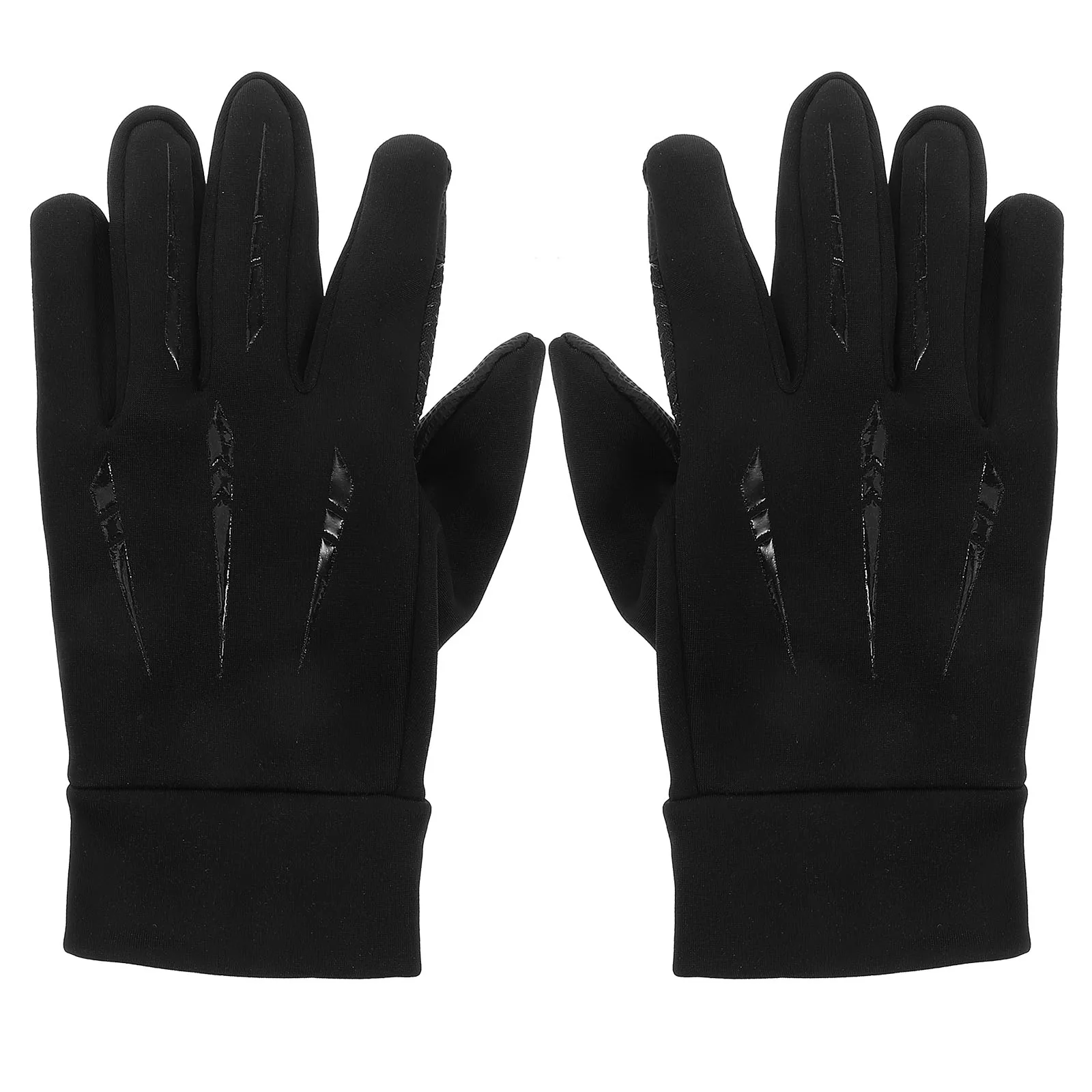 

Winter Motorcycle Gloves Black Knit Waterproof Windproof Touchscreen Cycling Gloves Men Women Thermal Long Distance Cold Gear