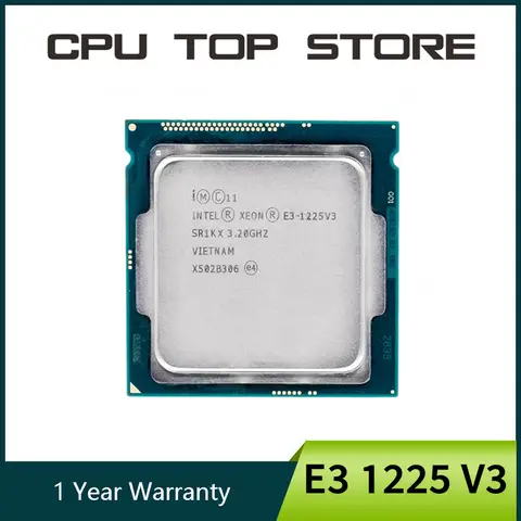 Processore Intel Xeon E3 1225 V3 3.2GHz CPU a 4 Core LGA 1150