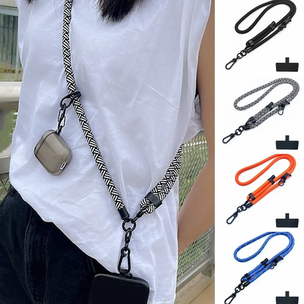 10 مللي متر Crossbody حزام الهاتف سماعات معلقة انفصال الهاتف المحمول الحبل طويل مكافحة خسر الهاتف الرقبة الأشرطة #4