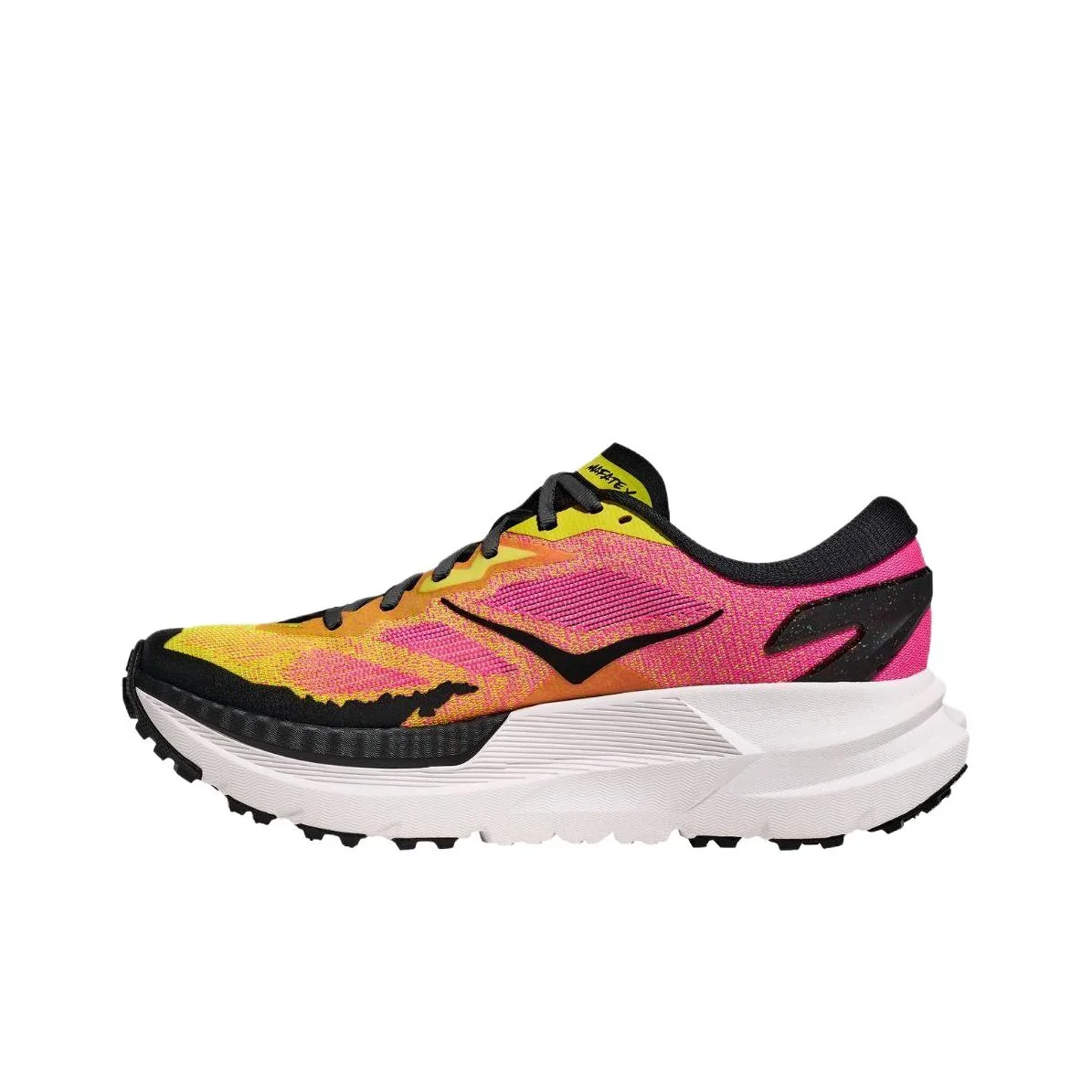 

Женские кроссовки HOKA ONE ONE Mafate X желто-розовые 1162010-NNH