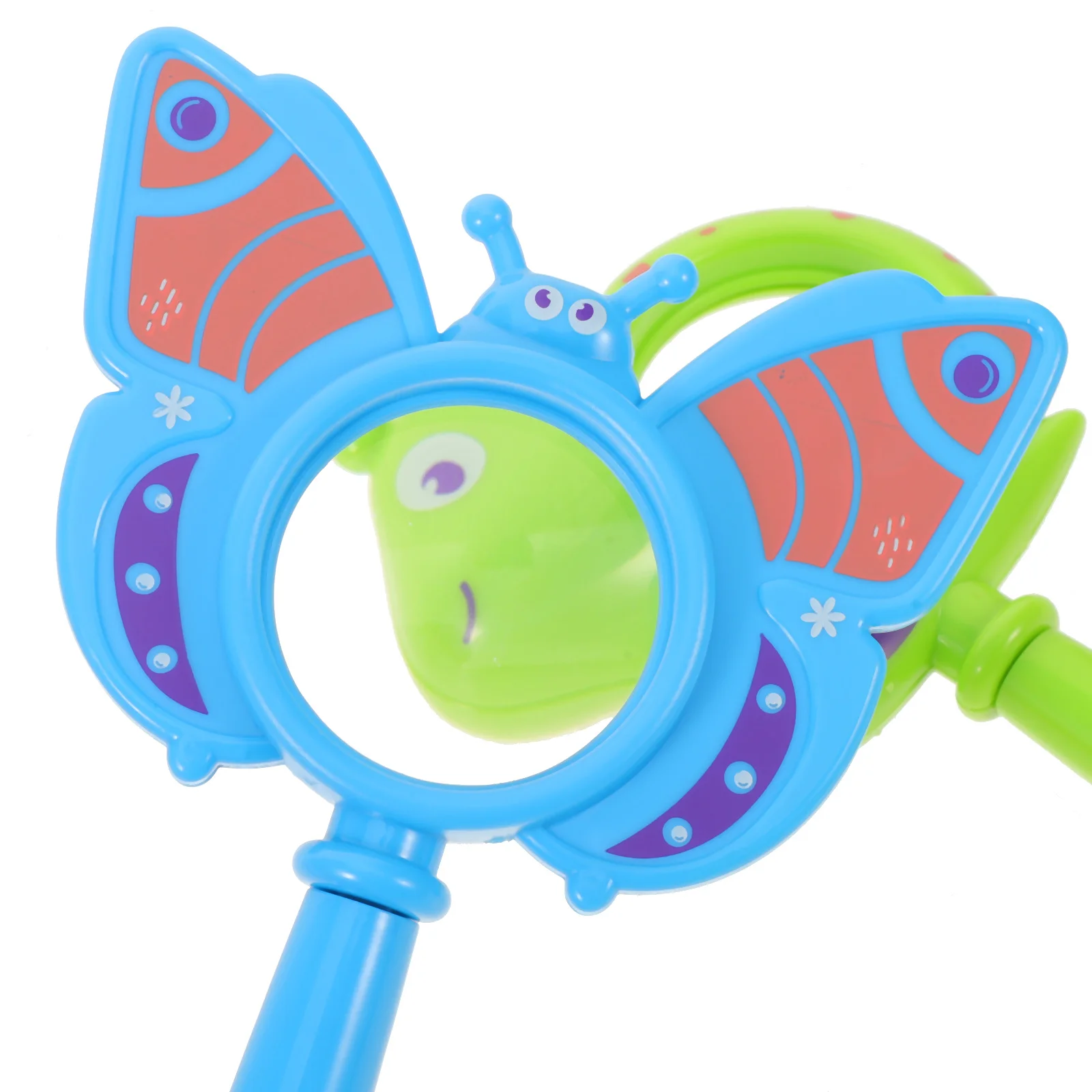 Lupa de insectos de mano para niños, lupa de plástico compacta con lente de alta definición Montessori, 9 Uds.