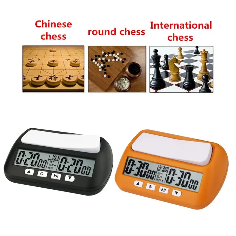 Digital Chess Clock Chess Timer for Professional for Play for Time Control for Fischer Clock for Scrabble, Competitive B