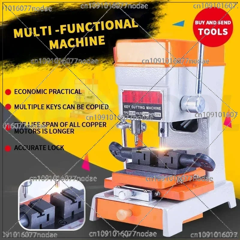 Vertical Electronic Keying Machine Manual Punching Inside and Outside Milling Groove Plug Accurate Key Copying Machine for Car