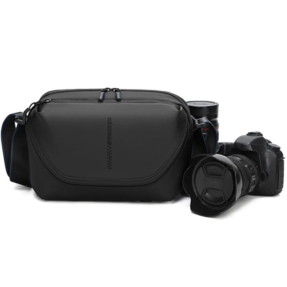 Adjustable Strap Crossbody Camera Bag Water-Resistant Multiple Layers Shoulder Camera Storage Bag Shockproof Large Capacity