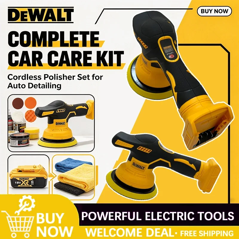 Dewalt PGJ01 Digital Display Cordless Car Polisher Electric Polisher Auto Car Waxing Polishing Machine
