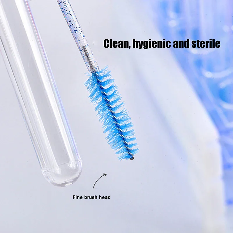 1 pz colorato papillon spazzola per ciglia tubi con cristallo ciglia mascara bacchette pettine per sopracciglia bobine applicatori strumenti di trucco