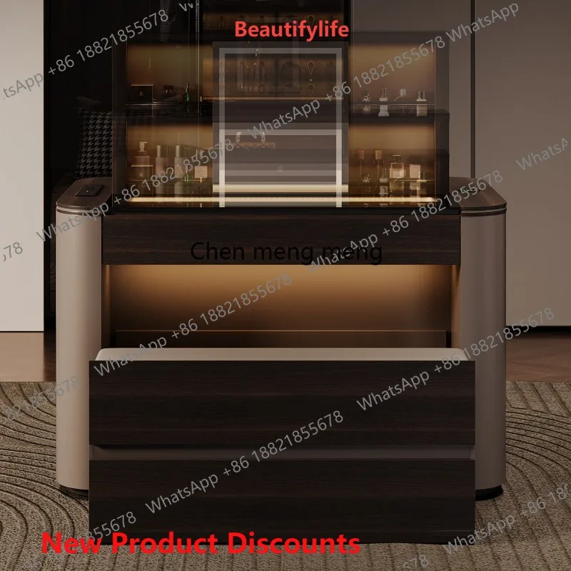 03 Cloakroom Nakajima Liftable Display Cabinet Nakajima Terrace High-end Home Italian Minimalist Dresser Integrated