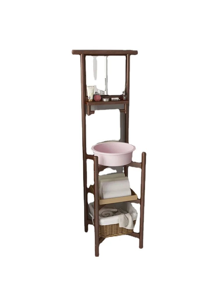 

Yy Floor Home with Mirror Washbasin Stand Simple Modern Washstand