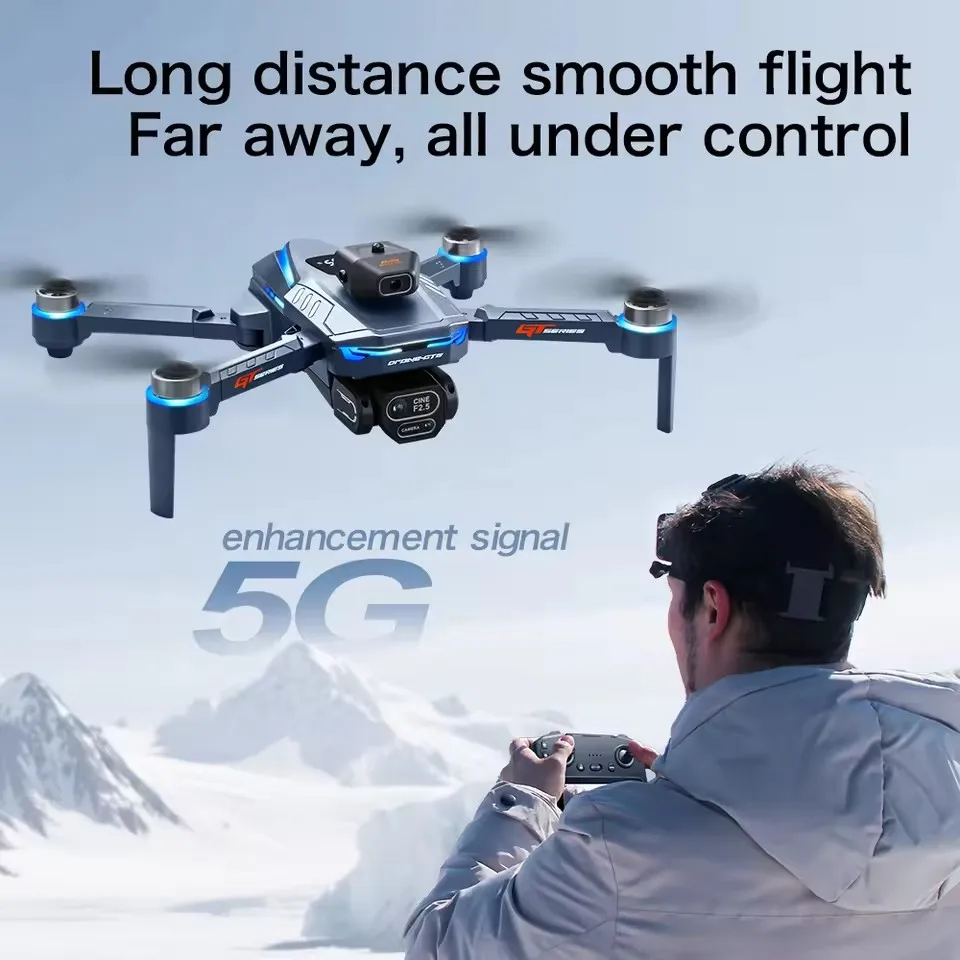 Intelligent Obstacle Avoidance Screen Drone 8K ESC Dual Camera Large Screen Brushless Optical Flow Positioning Drone Quadcopter