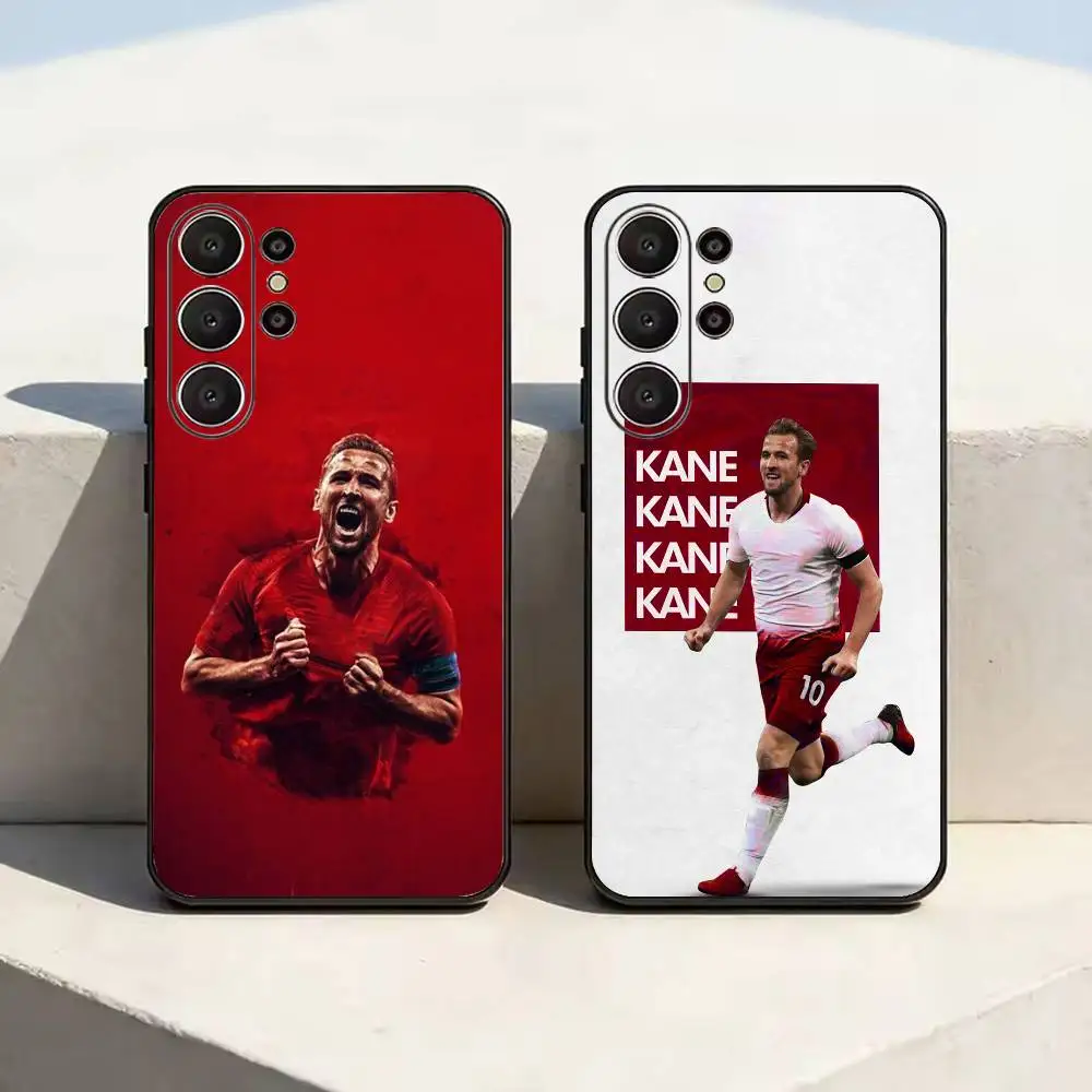 H-Harry Kane-Football Soft Silicone Case for Samsung S26, S24, S21, S22, S23, S30, Ultra,  Plus, FE, Lite-Black