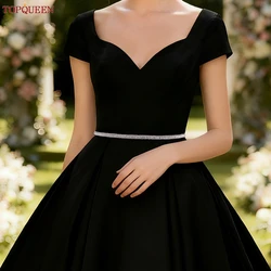 TOPQUEEN Handmade Rhinestone Belt Thin Wedding Dress Accessories Bridal Bridesmaid Sash Women Gown Decoration Girdles S217