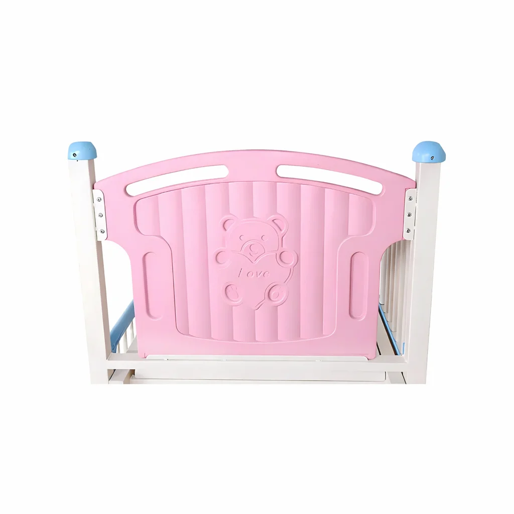 Manual Pediatric Hospital Bed With Adjustable Backrest Leg Lift and Foldable Crank Children Bed