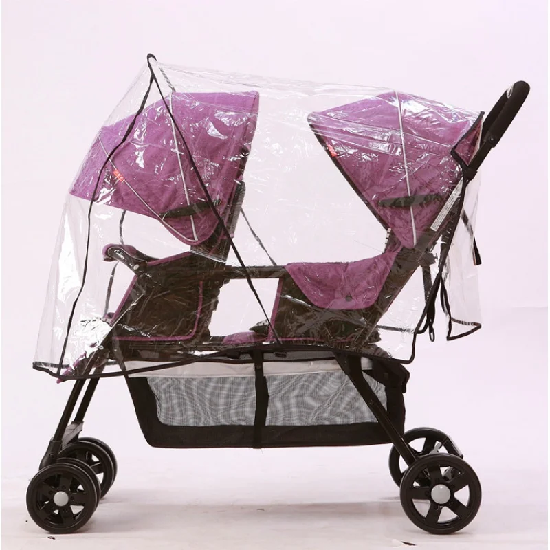 Windproof Rain Cover Double Stroller Rain Cover Rain Cover Twin Baby Stroller Rain Cover Stroller Rain Cover Rain Cover Stroller