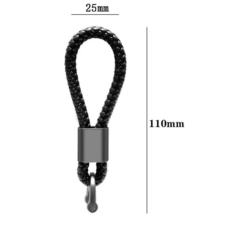 For Seat FR leon mk3 mk2 5f lbiza Altea High Quality Car Accessories Custom LOGO Braided Rope Keyring Metal Keychain