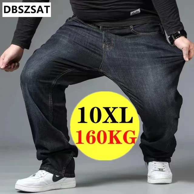 Men Jeans 2023  New Classic Vintage Straight Loose Casual Denim Trousers Business Work Comfortable Oversized THIN  Jeans Pant