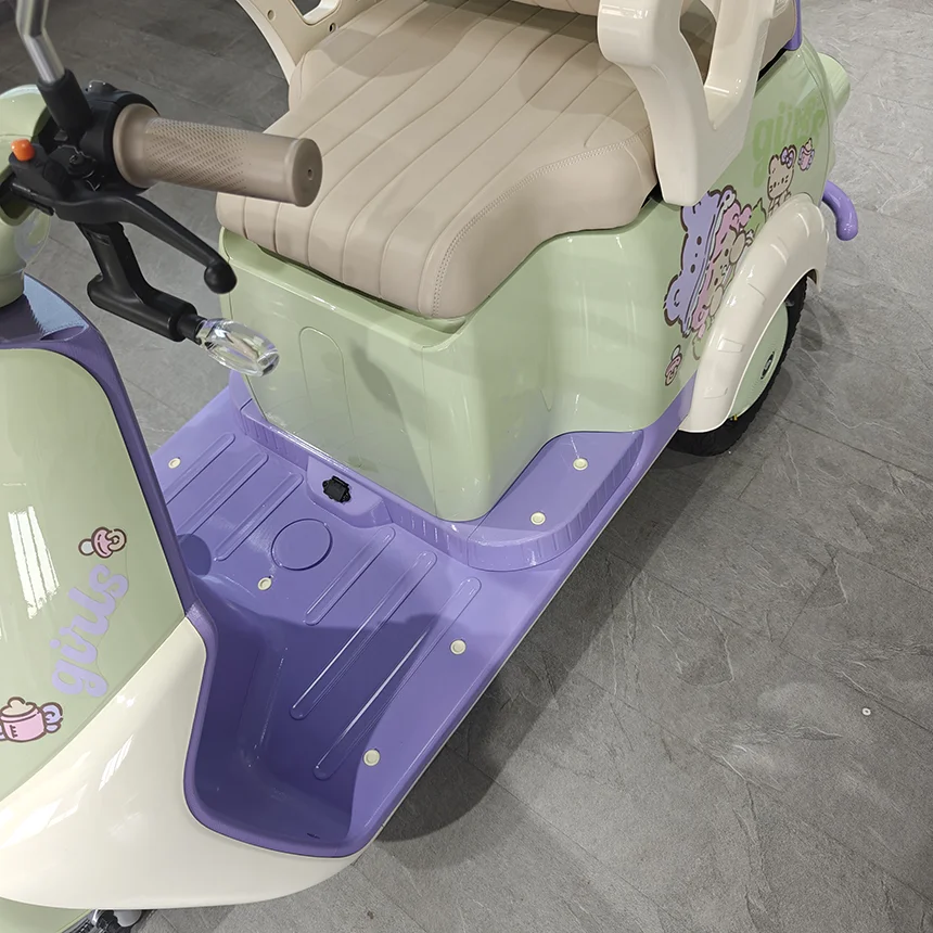 Nova cor 60V 650W triciclo elétrico impressão de corpo aberto 3 rodas carga de carro 400 kg rua adulta