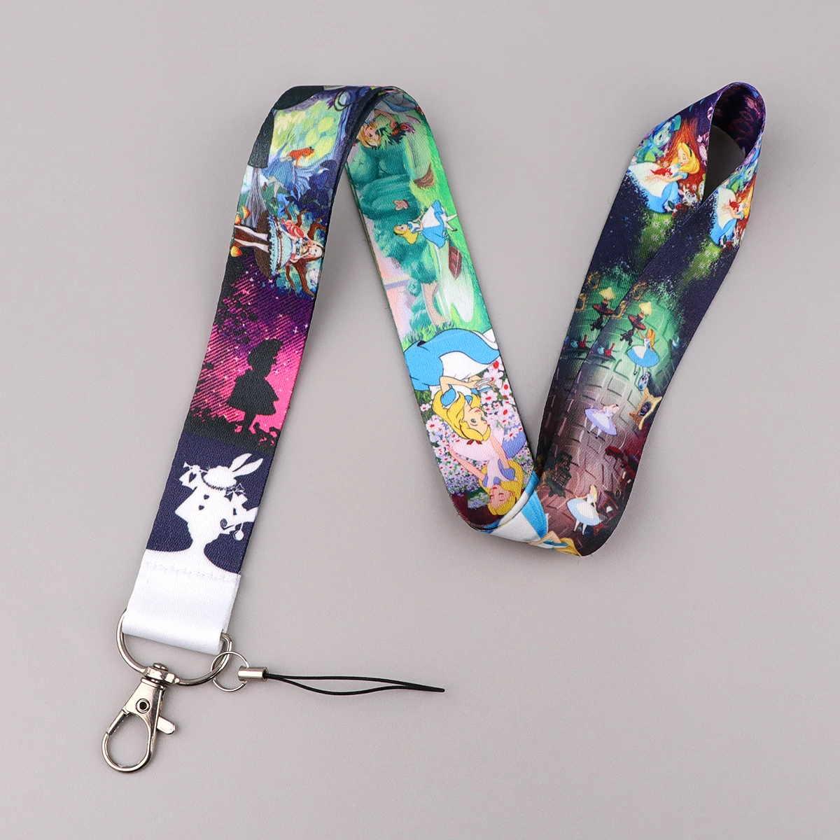 Cartoon Figures Lanyard For Keys ID Credit Bank Card Cover Badge Holder Phone Charm Key Lanyard Keychain