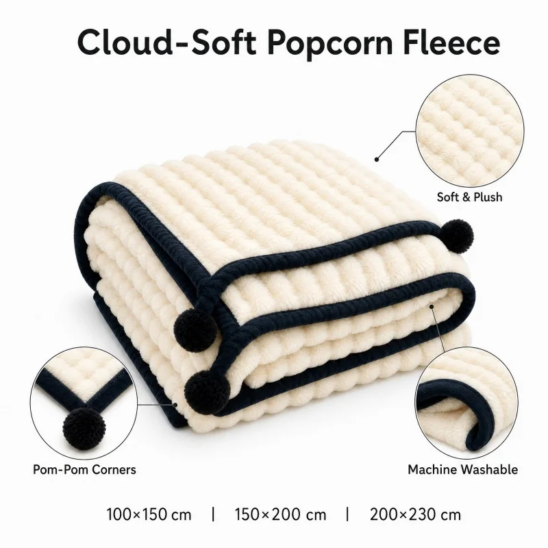 1 pieza de manta de forro polar suave como una nube, cálida y acogedora, de imitación de piel de conejo, para decoración del hogar, sofá, habitación, color beige, cubrecama de invierno, envío directo.