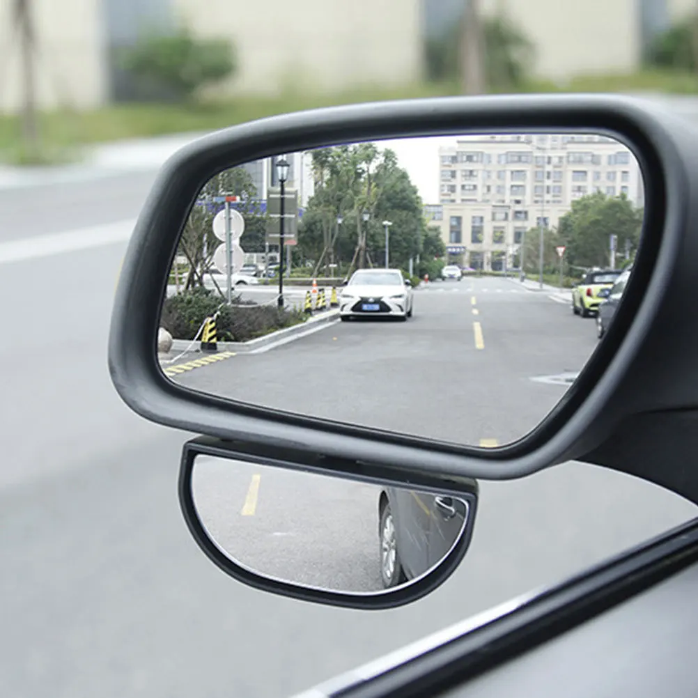 2 stuks dodehoekspiegel voor auto helder zicht verstelbare montage bolle achteruitkijkspiegel breed gezichtsveld voor veilig omkeren