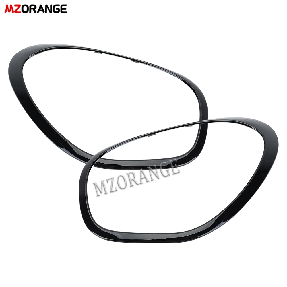 Car Headlight Trim Cover Frame for MINI R60 Cooper Countryman 2011-2016 headlamp Bezel Decorate frame cover car accessories