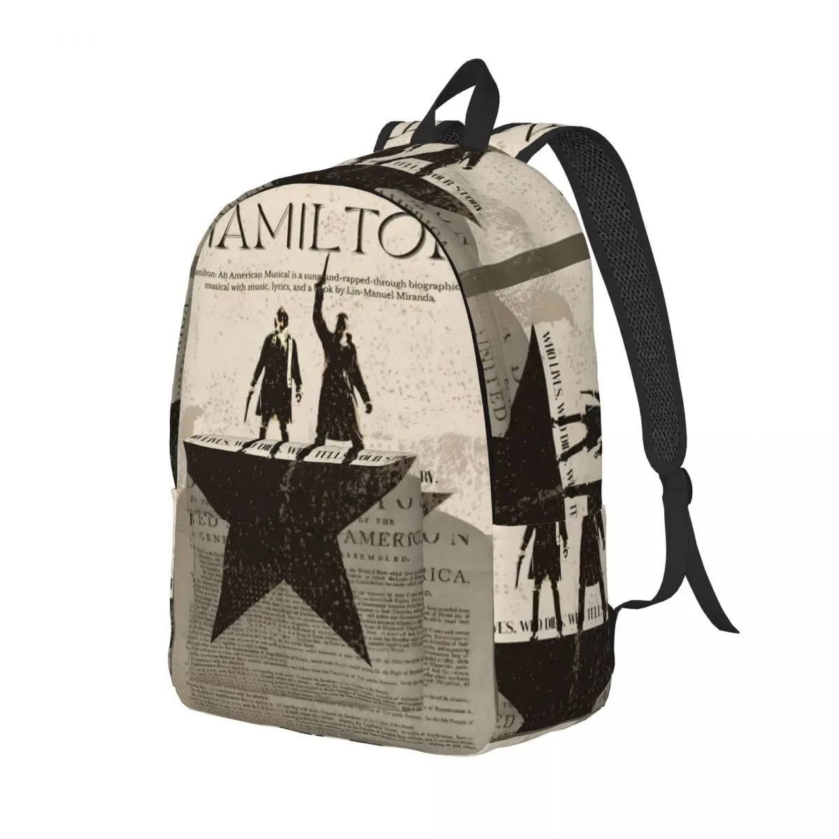 Musical Hamiltons for Men Women Student School Bookbag American History Daypack Elementary High College Sports
