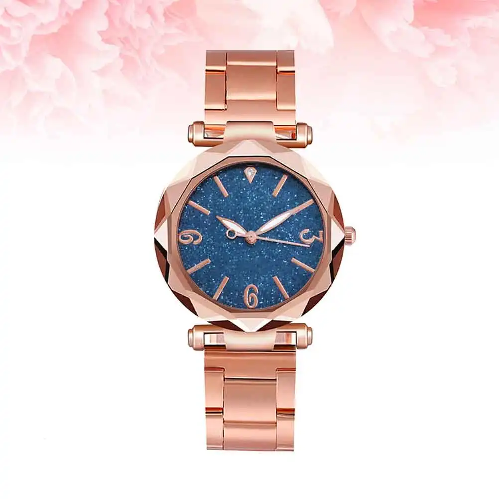 Quartz Steel Quartz Watch Stainless Steel Watch Glittering Fashion Ladies Accessories Precise Timepiece Elegant Gift