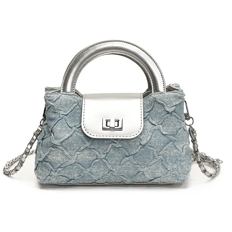 

2025 New Niche Design Shoulder Bag Women Spring Summer Chain Crossbody Bag Fashion Top Handle Work Purse Versatile Tote