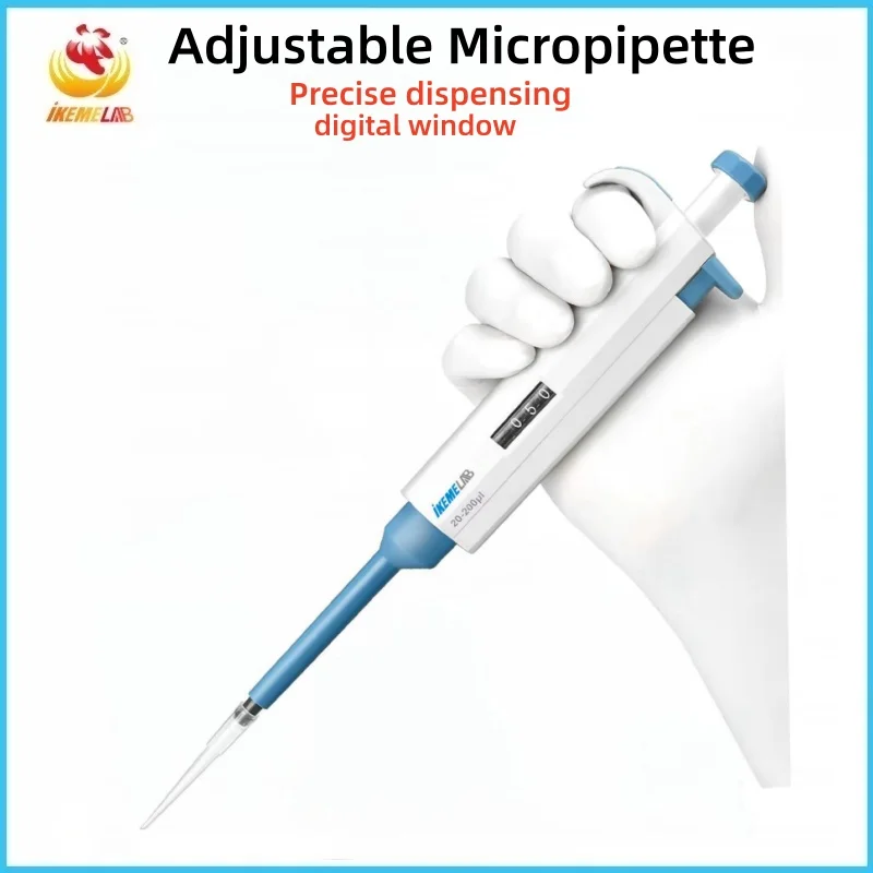WEIAI Laboratory Pipette 100-1000ul Single Channel Digital Micropipette Adjustable Plastic Pipeta Lab Equipment With Pipette Tip