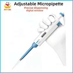 WEIAI Laboratory Pipette 100-1000ul Single Channel Digital Micropipette Adjustable Plastic Pipeta Lab Equipment With Pipette Tip