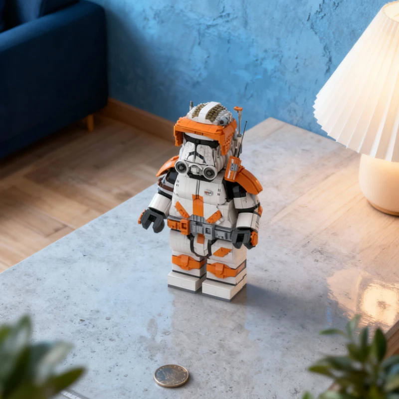 2809pcs MOC Commander Cody Phase 2 Megafigure Fits Star Battle Model Building Blocks Home Decor Office Desk Decor Gift For Him