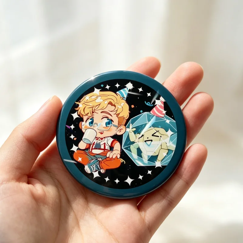Project Hail Mary Chibi Pin Badge Ryland Grace & Rocky Cartoon Button Sci Fi Novel Pin Book Lovers Cosplay Collectible Gift