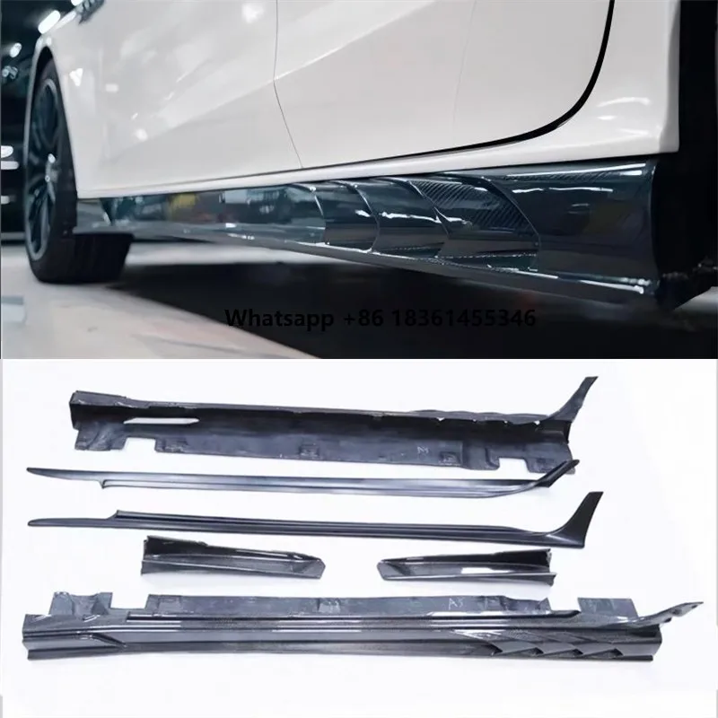 

For GT50 GT53 GT63 2018 2019 2020 2021 2022 ReaI Carbon Fiber Side Skirts Pane Spoiler