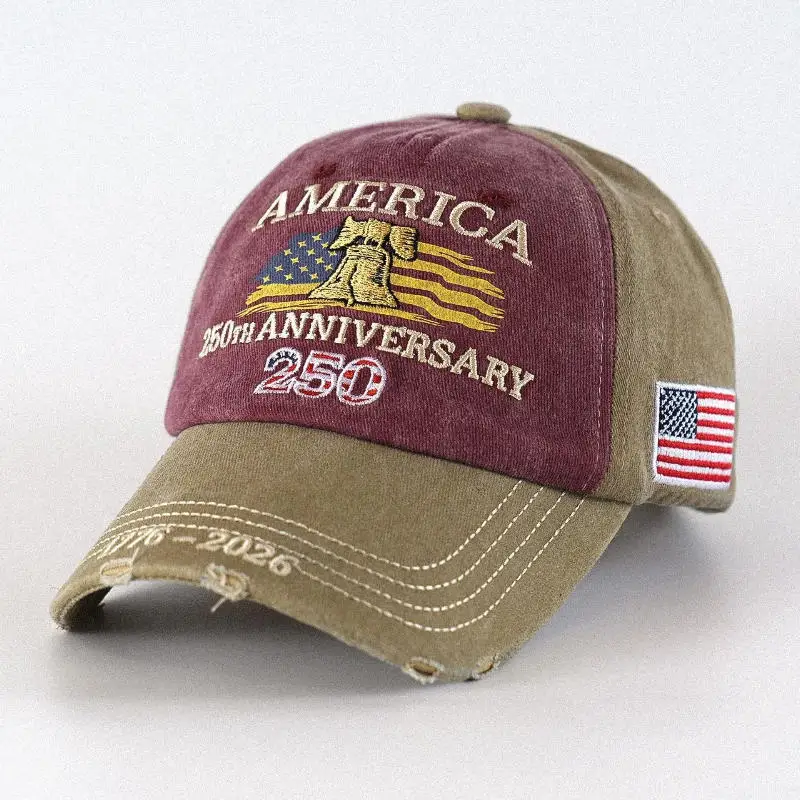 Eagle and Freedom Commemorative Cap - 250th Anniversary of the United States Embroidered Baseball Cap