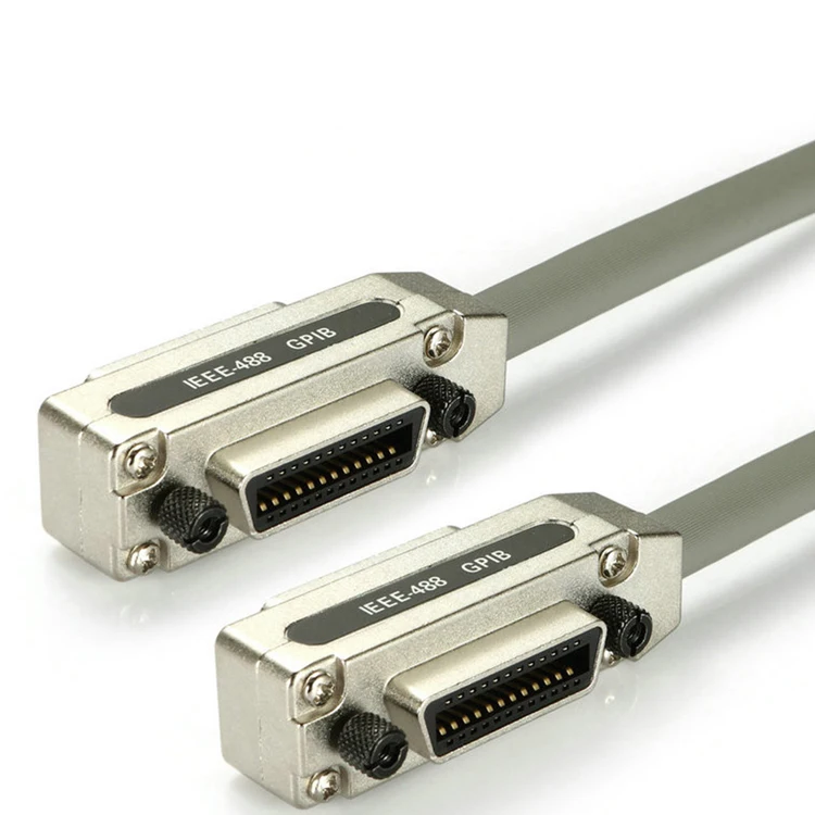 GPIB IEEE-488 كابل بيانات خط كابل محطة بيانات سلك معدني محول التوصيل و Play1m 1.5m 3m خطوط نقل الصف الصناعية