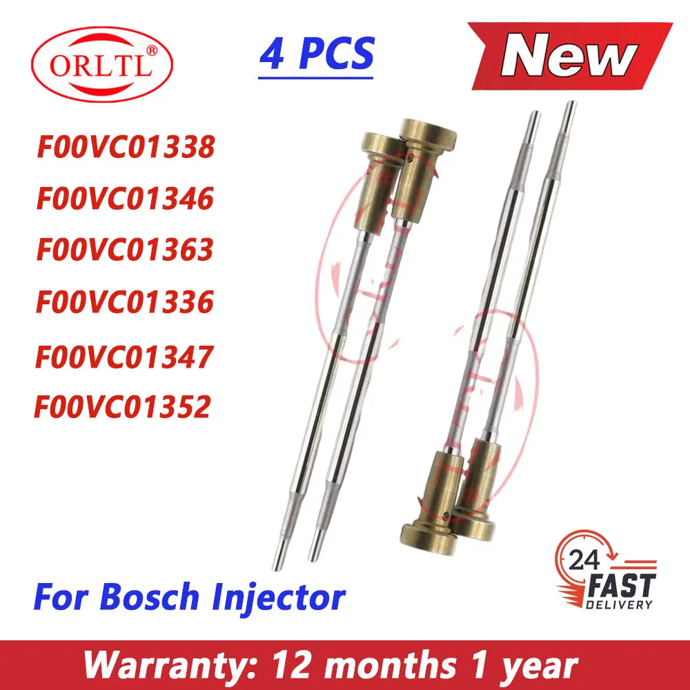 4PCS F00VC01338 F00VC01346 F00VC01363 F00VC01336 F00VC01347 F00VC01352 For BOSCH Injector Control Valve New
