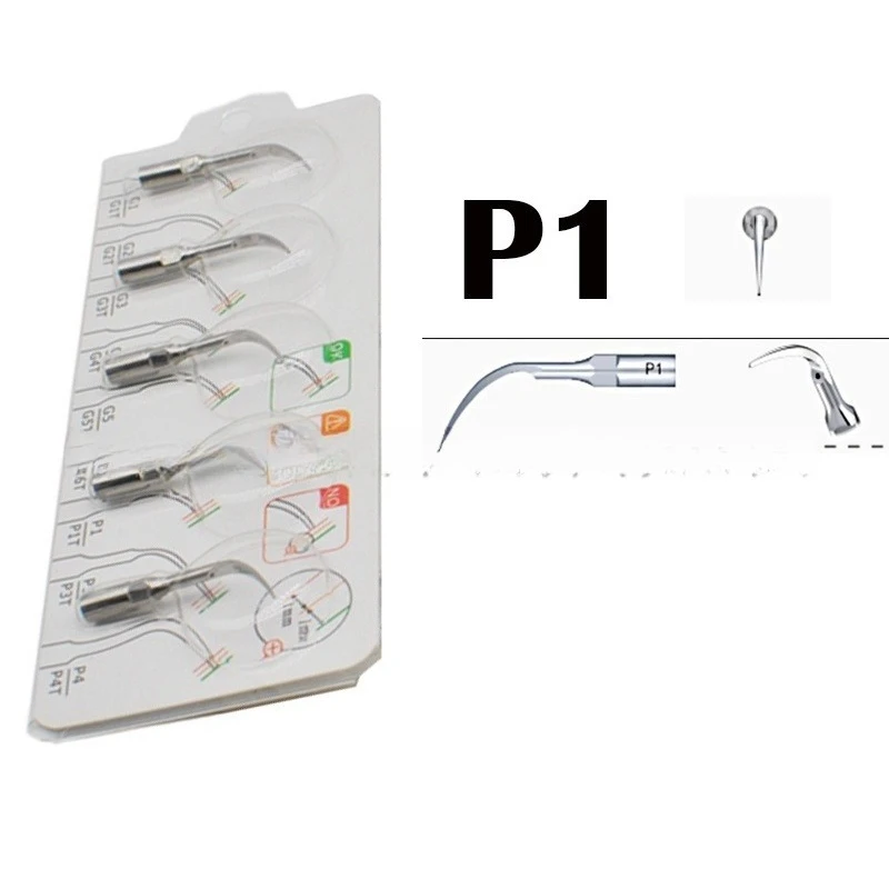 5×5PCS/Pack Dental Scaler Tips Fit EMS Woodpecker Ultrasonic Scaler Handpiece Dental Ultrasonic Scaler Scaling Tip