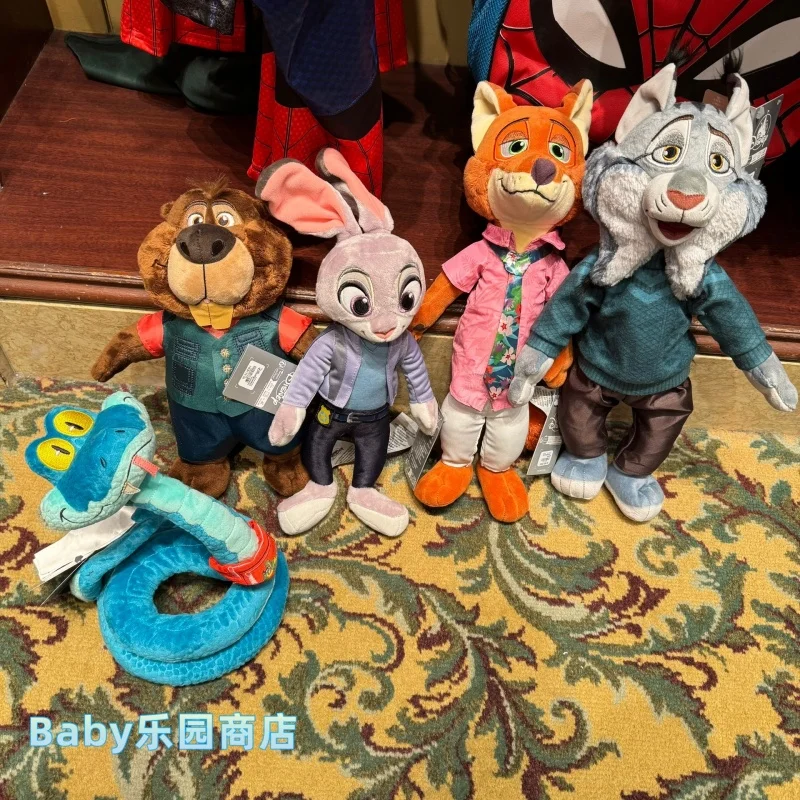 

Плюшевые игрушки Disney Zootopia 2: Джуди Хоппс, Ник Вайлд, Бобер, Лис, Змея — мягкие куклы для детей, для спальни, игровой комнаты, для фанатов.