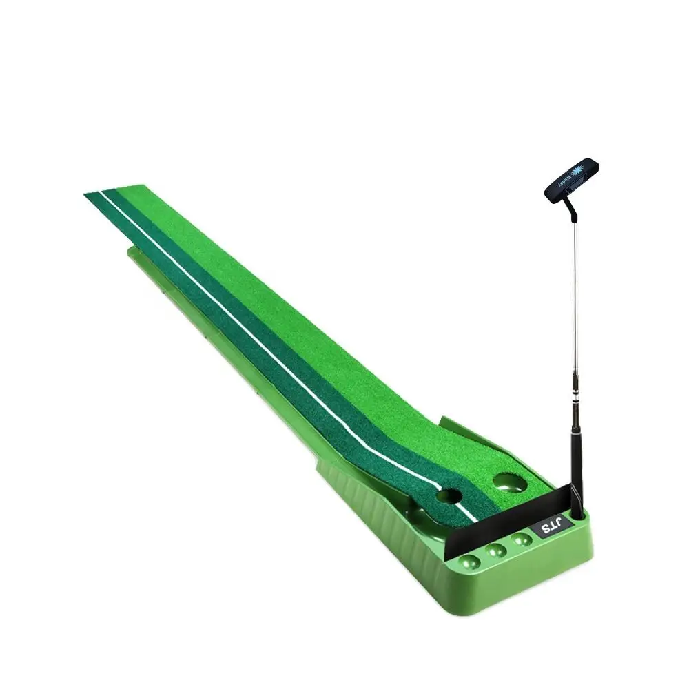 

2026 Auto Return Indoor/Outdoor Golf Trainer Mat Custom Logo Putting Green With Plastic Artificial Grass Durable Indoor Outdoor