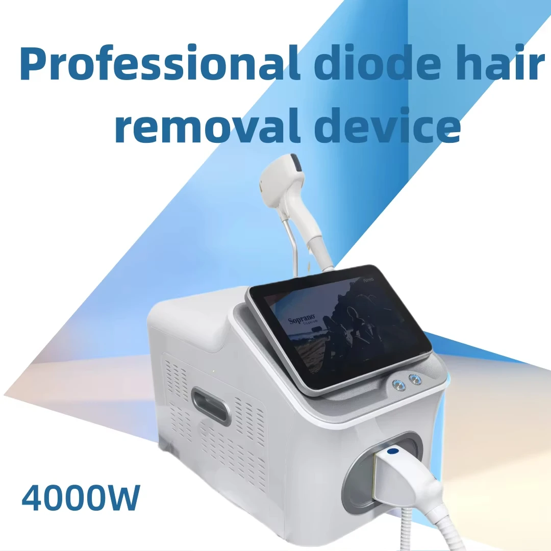 

2025 Portable 808 4wave Diode Laser Permanent Hair Remove Depilation Painfree Follicle Penetration Skin Rejuvenation Device