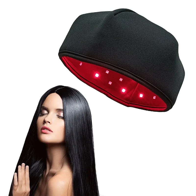 10W Hair Growth Cap, 650nm Red Light  Cap, Black | Hair Growth Device for Men & Women, Helps Improve Thinning Hairline & Crown