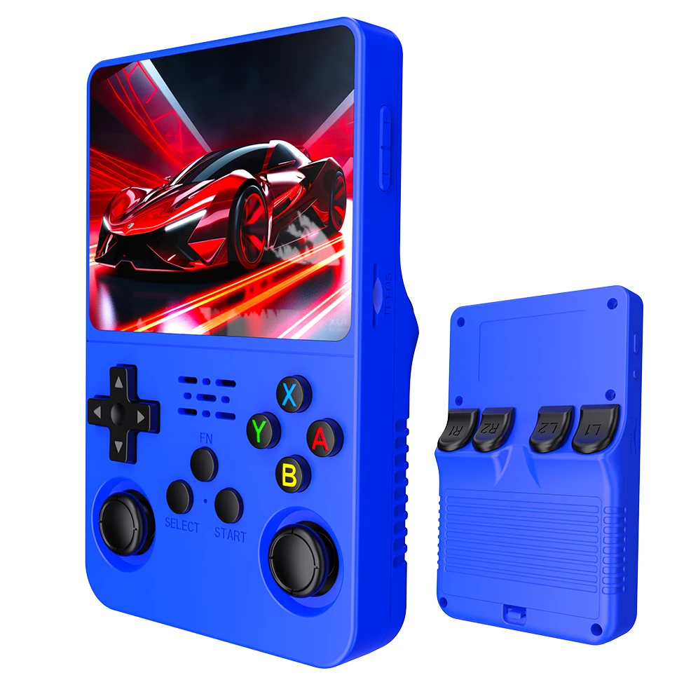 Console Portatile R36S | Retro Gaming Con 10000 Giochi | Schermo IPS 3,5 Pollici 640x480 | Linux, Batteria 3500 MAh, Viola