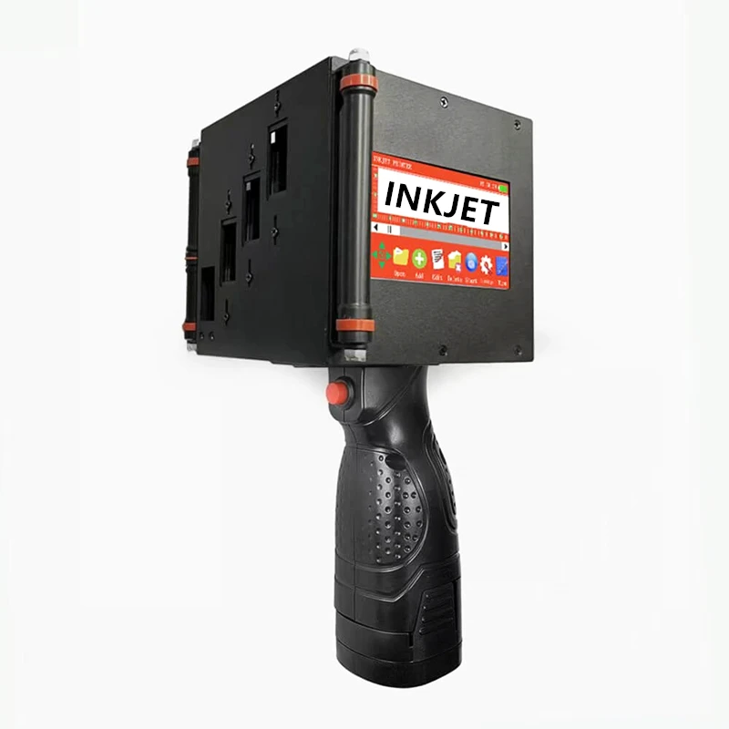 Imagem -02 - Humjihiro 10cm Handheld Impressora a Jato de Tinta de Caráter Maior Impressora a Jato de Tinta Térmica Portátil qr Barcode Variável