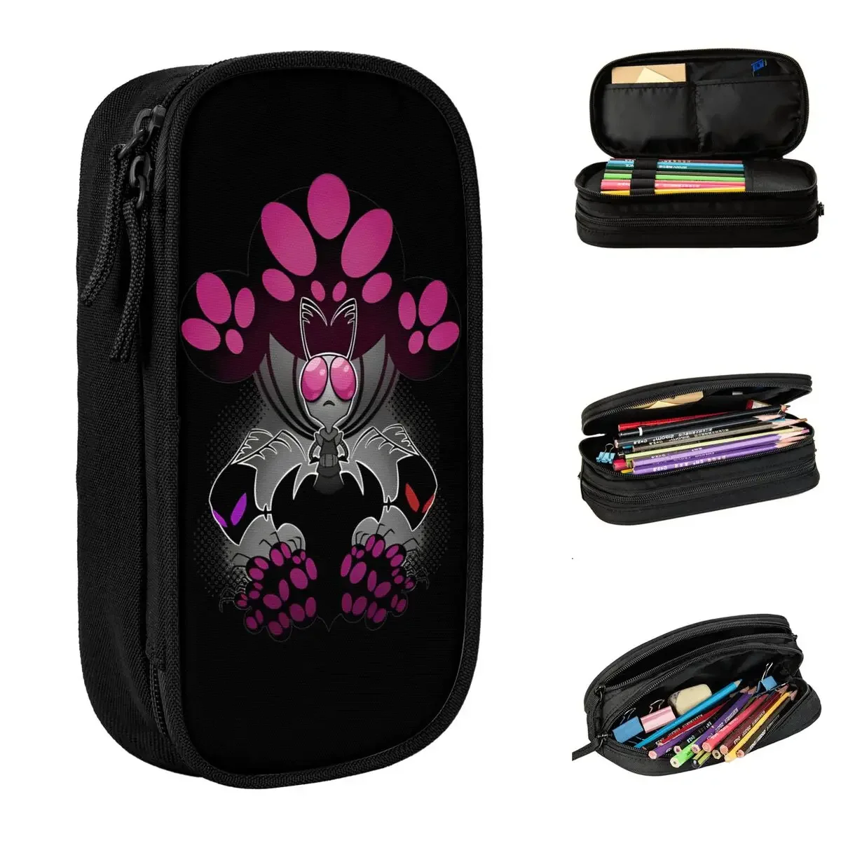 

The Trial Invader Zim Pencil Case Fashion Cartoon Pen Holder Bags Girl Boy Large Storage School Supplies Cosmetic Pencilcases