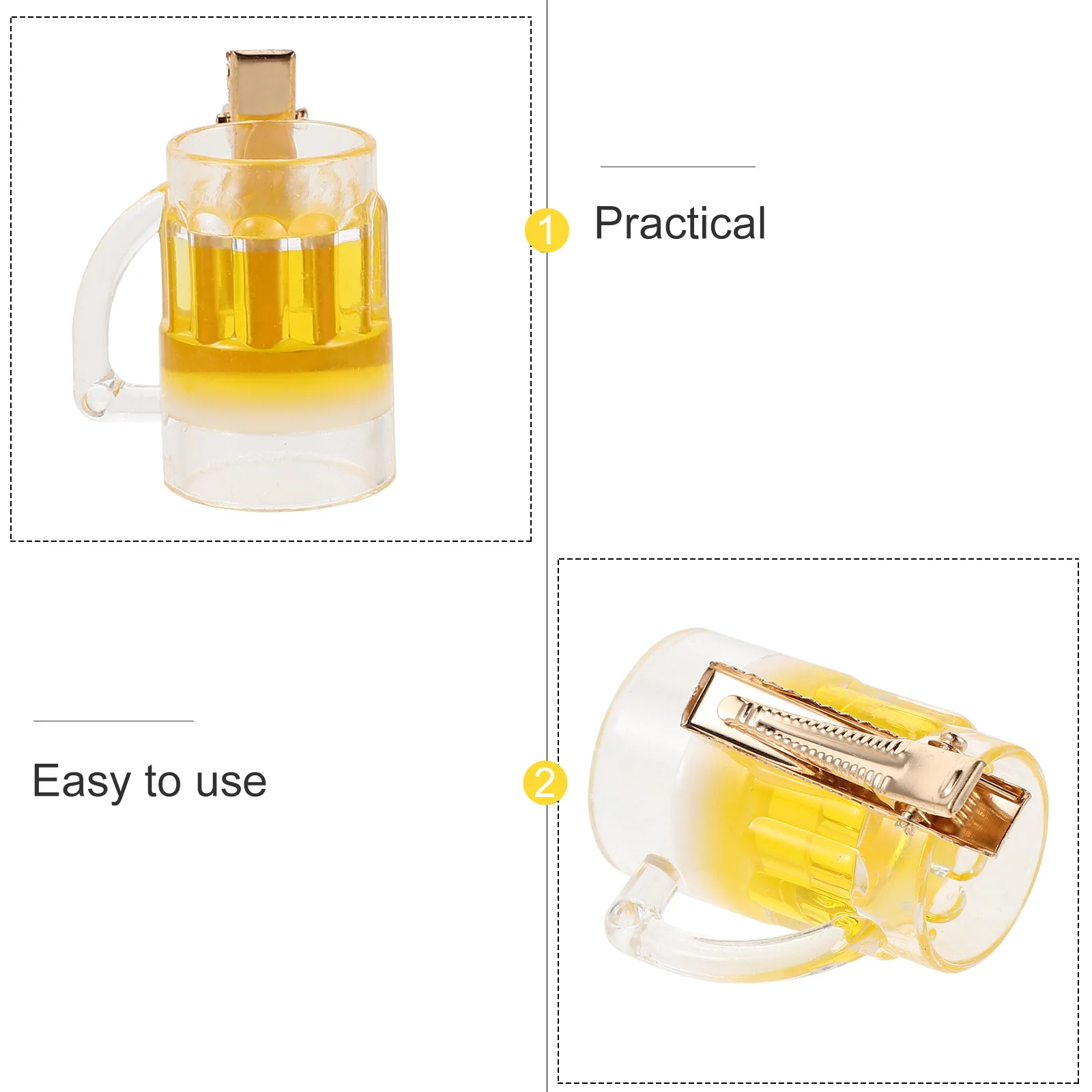 20 قطعة كوب البيرة مضحك مقاطع الشعر للنساء العصرية الجدة إكسسوارات الشعر المشابك الجانبية لطيف للحفلات ارتداء اليومي للأطفال