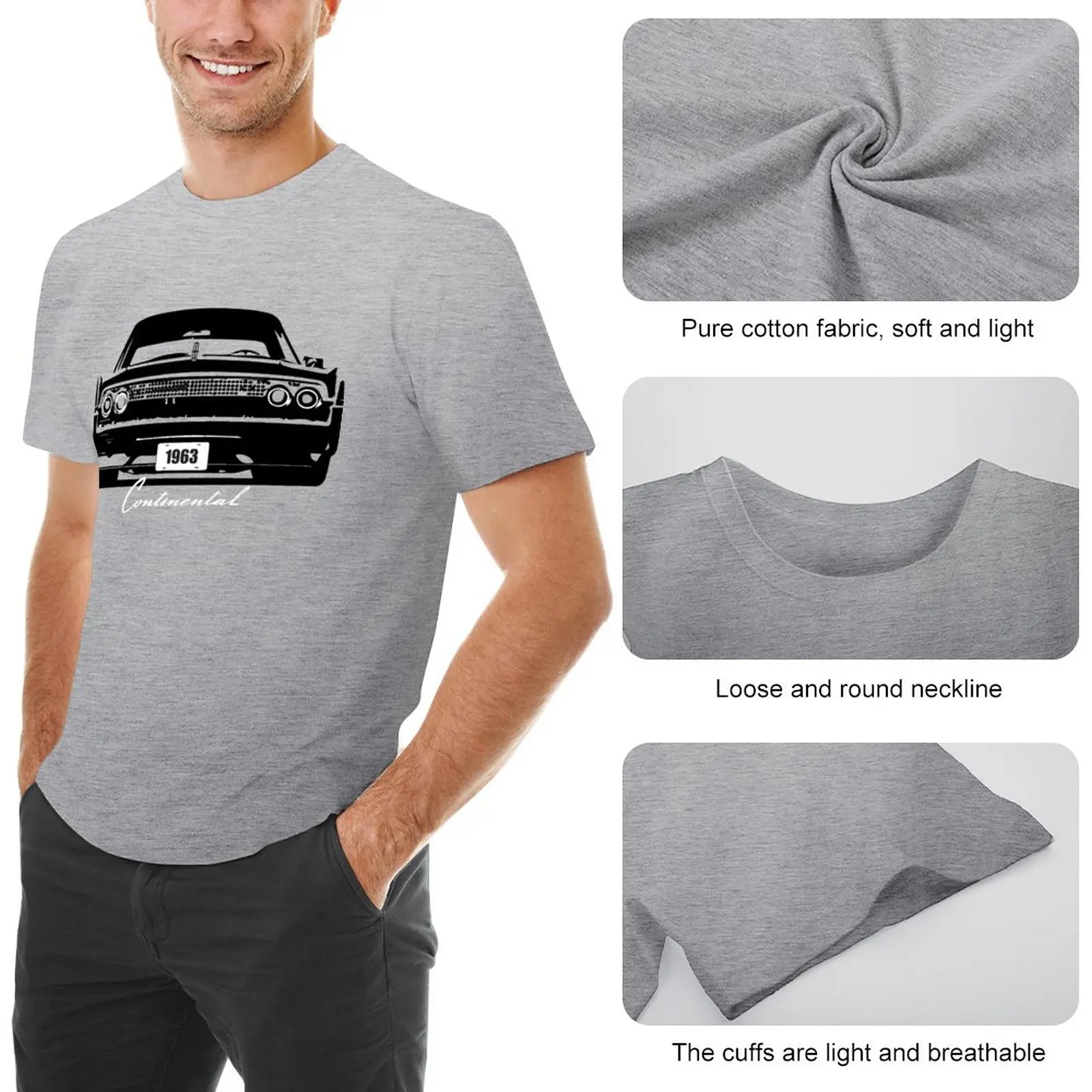 The Iconic 1963 Lincoln Continental T-Shirt tees graphic t shirt plain t shirts men