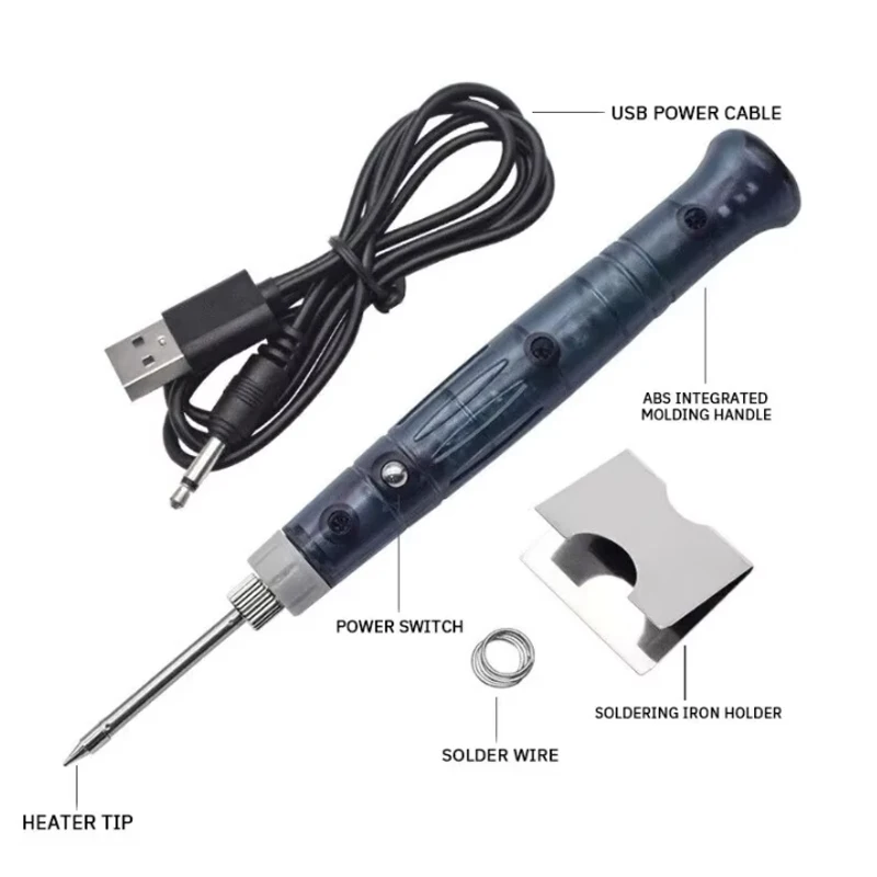 5V Soldering Iron Portable Mini USB Household Electronic Repair Solder Welding Tool Student Electric Soldering Pen Combination